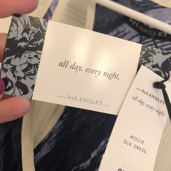 Silk dress Mollie lingerie sleepwear - Picture 3 of 5